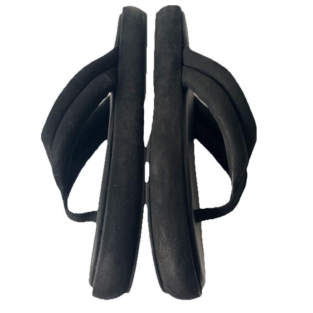 Free People Wonderland Flip Flop Thong LEATHER Size 10/40, Black New! - Picture 4 of 5